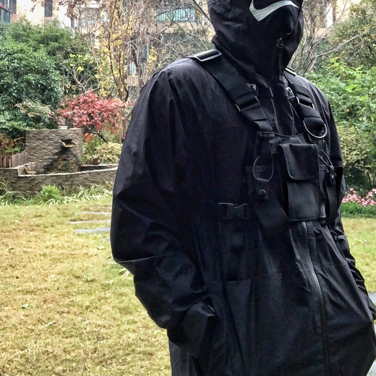 VAINCLOTHING chức năng túi ngực chiến thuật đa chức năng túi đeo vai nam và nữ đường phố thương hiệu vest ba lô - Ba lô
