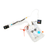 Gaon Joint OXY PVC Transparent Skew Satchel Sports Casual Single Shoulder Bag Multifunction Hip Hop Purse Chest Bag