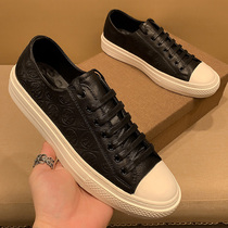 Mens shoes summer tidal shoes 2022 new mens casual leather shoes mens Korean version of trend and shoes