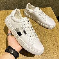 European station mens shoes 2022 Summer Leather Han Edition small white shoes trend casual leather shoes soft sole breathable plate shoes