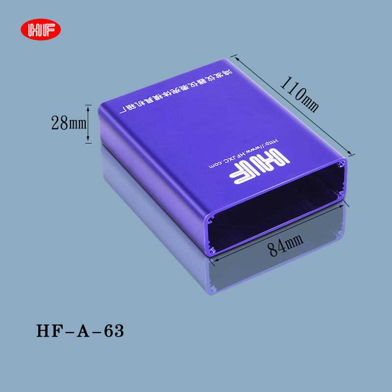 Aluminum alloy profile aluminum shell GPS shell shielding box car box power box HF-A-63 28*84mm 51# aluminum