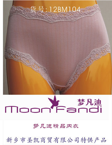 Punching antibacterial viscose fiber fabric drilling dream Fandi modal lace lace boutique shorts 12BM104