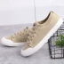 Giày vải nam mùa thu nam xu hướng mới hoang dã giày thể thao ren cắt thấp giày giày sinh viên - Plimsolls giày sneaker Plimsolls
