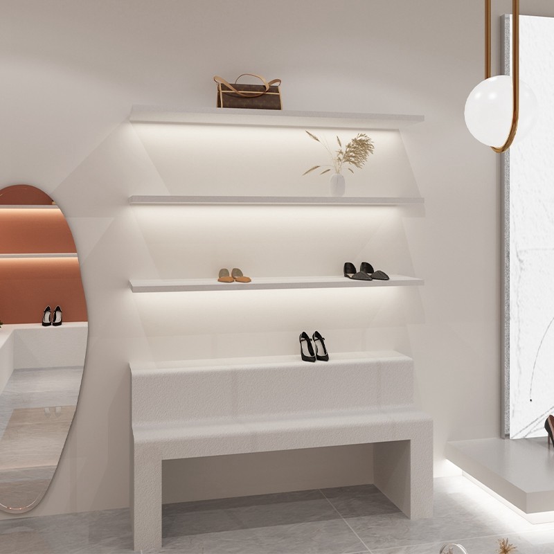 白色木质鞋架,如何让鞋店焕然一新?🌟-鞋货架-淘宝好物网