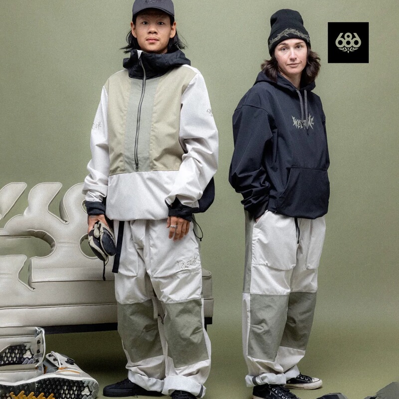 686 Ski Wear Official Ghost 2.5L Jacket for Men and Women, Waterproof, Breathable, Wear-Resistant, New Product