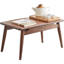 Source Wood-language Solid Wood Kang Several Floating Window Table Living Room Small Tea Table Tatami Bed Mi Pit Table Bed Short Table Learning Small Table