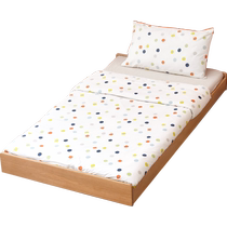 Genji Muyu all solid wood childrens bed Nordic simple oak multi-functional small bed bedroom with pulley bed under the bed