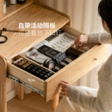 源氏木语 Сплошная деревянная туалетная столик в дуб выдвижной макияж Современный стол.