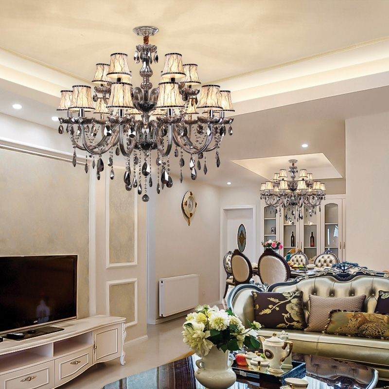 European Style Chandelier Crystal Lamp Modern Minimalist Living European Style Chandelier Crystal Lamp