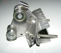  Crane crane slide Rail Cable pulley Flat wire pulley Galvanized small pulley Wire clamp Pulley Flat wire car