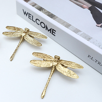 Brass handle Single hole door American creative animal series Door handle Wardrobe Shoe cabinet drawer Retro pure copper handle