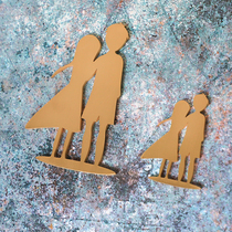 Brass sea inlaid cement floor flower inlaid dolphin Nordic personality couple wall decoration copper parts free customization