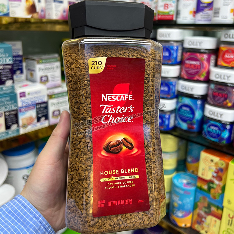 Imported from the United States, the American Version of Nescafe Original Instant Sugar-Free Coffee Powder, Medium Roast, 397g