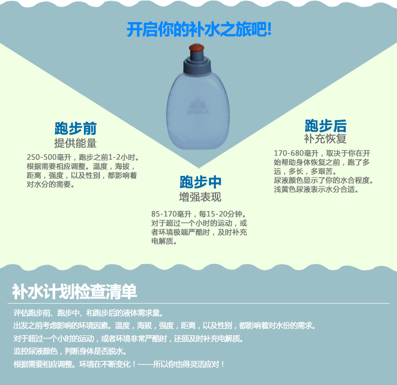 Onijie chạy thể thao chai 250 ml ngoài trời chai nước chai nước túi nước marathon tập thể dục cưỡi leo núi bình nước quifit