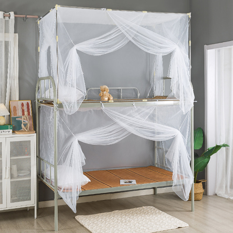 Mosquito Net Student Dorm Room Single 0 9 m 1 2m 1 0M Sleeping Room 1 0M With Bracket Bunk Up And Down Universal Triple Door Tail Open Door