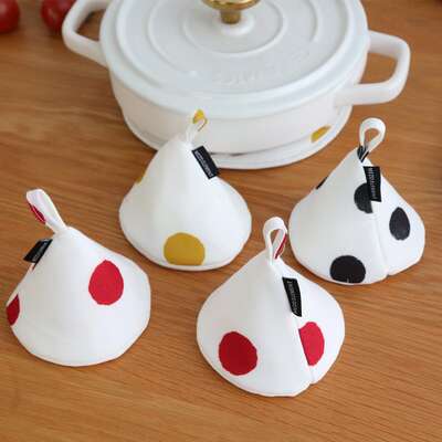 Heat-resistant pot lid top cap, heat-resistant kitchen pot handle cover, clay pot enamel pot glove pad, heat-resistant hand clamp pot cap