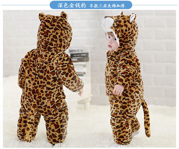 Babyiesies Trang phục mùa đông cho bé 2 bộ quần áo bé trai 3 tháng 1 tuổi mùa đông dày jumpsuit romper bộ body cho bé