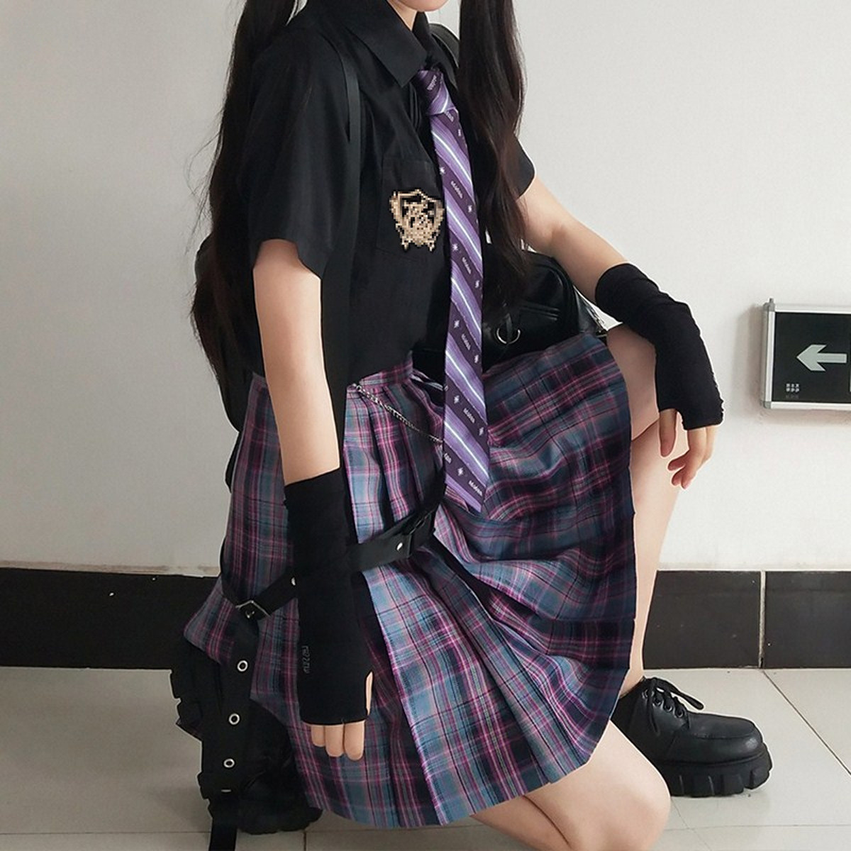 E-sports girl jk uniform skirt suit full set of orthodox spring and summer Japanese college style short-sleeved shirt pleated skirt female