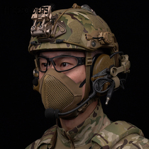 Real-life CS tactical dress-up silicone breathable mouth and nose protective mask for outdoor riding daily blocking decorative mask