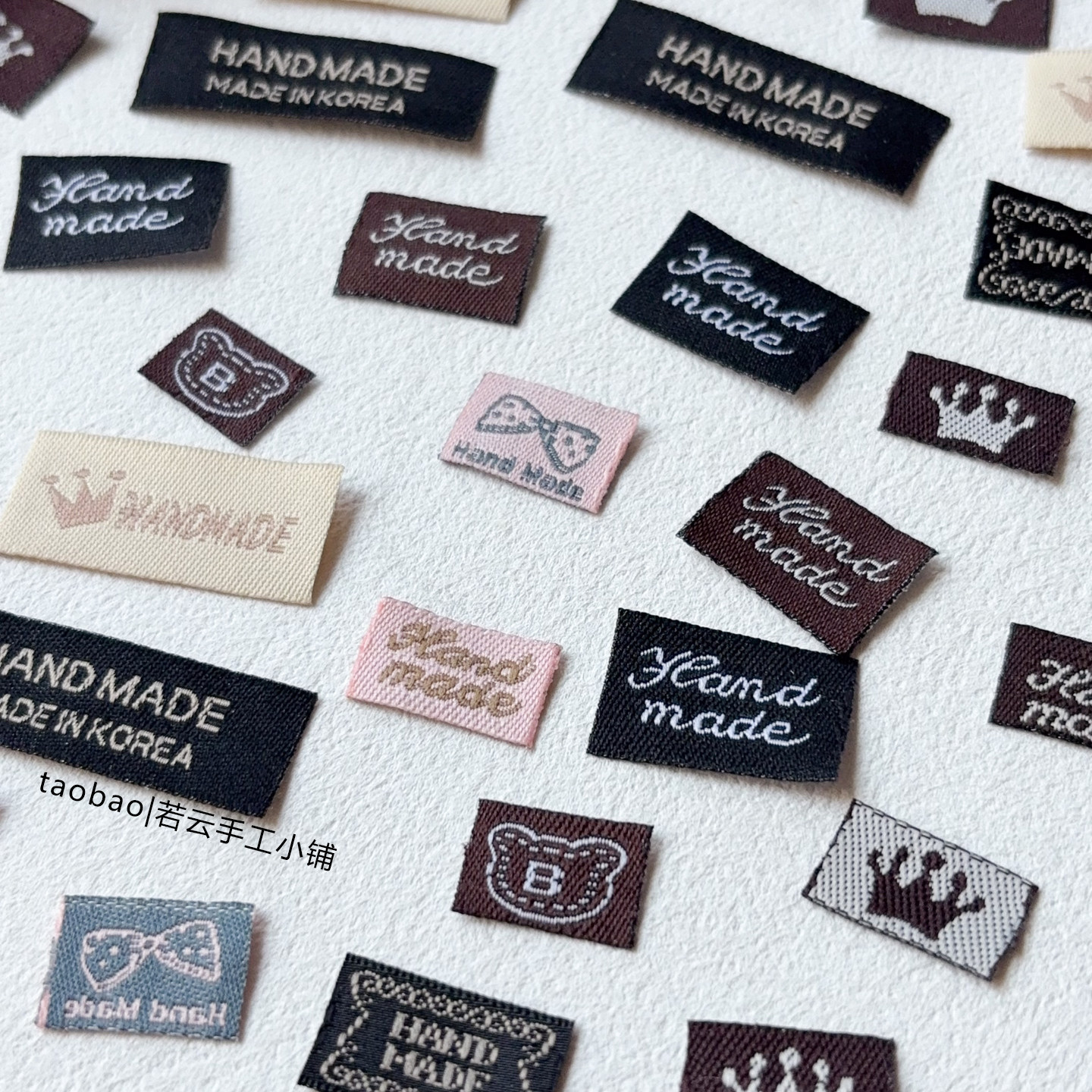 手工handmade布标logo水洗标小熊棒针布艺娃衣BJD玩偶帽子装饰标，让你的娃娃变身时尚Icon！-印唛-淘宝好物网