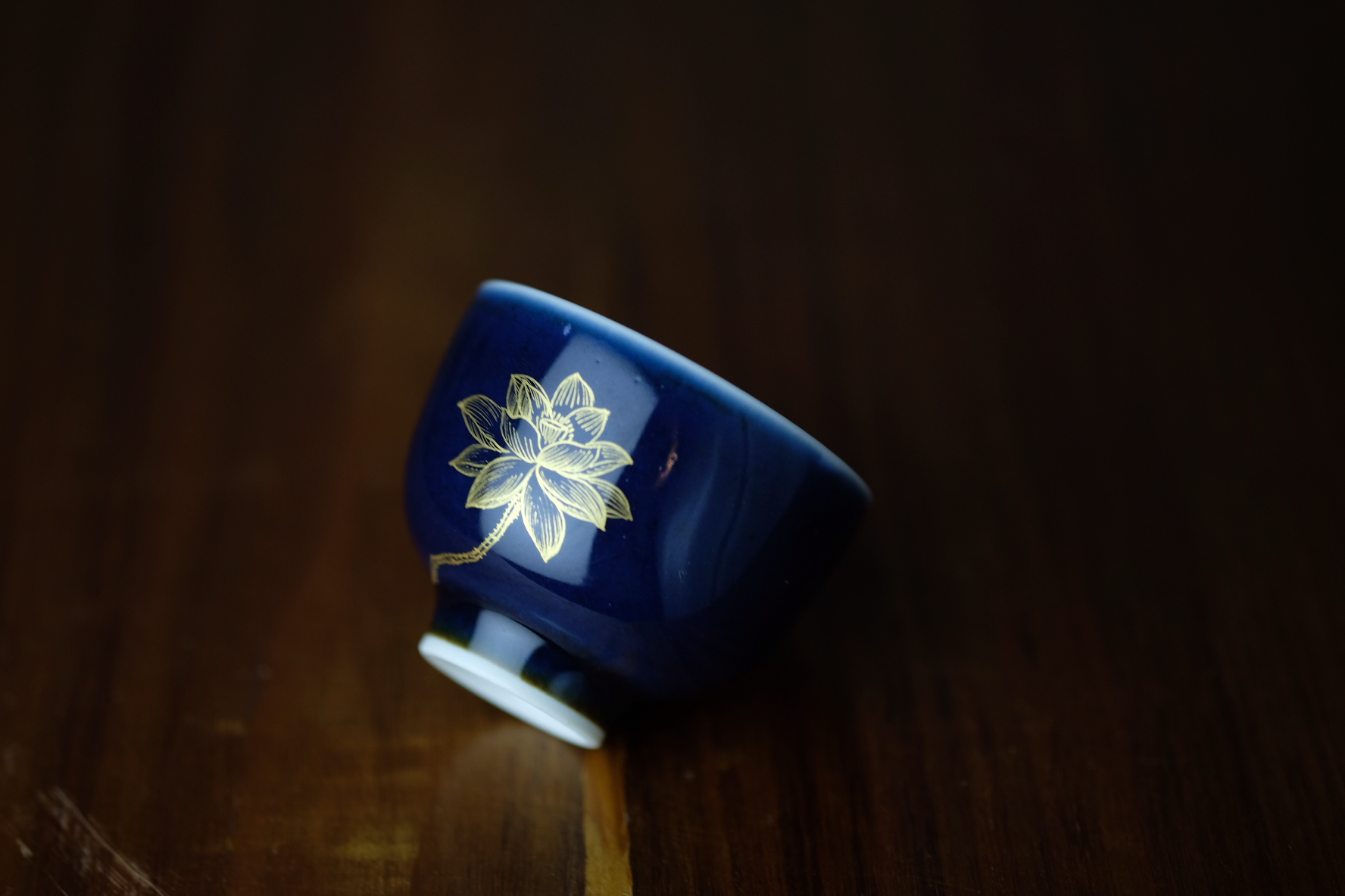 Offered home - cooked view taste the blue see colour in the lotus of jingdezhen ceramic sample tea cup cup checking porcelain tea set