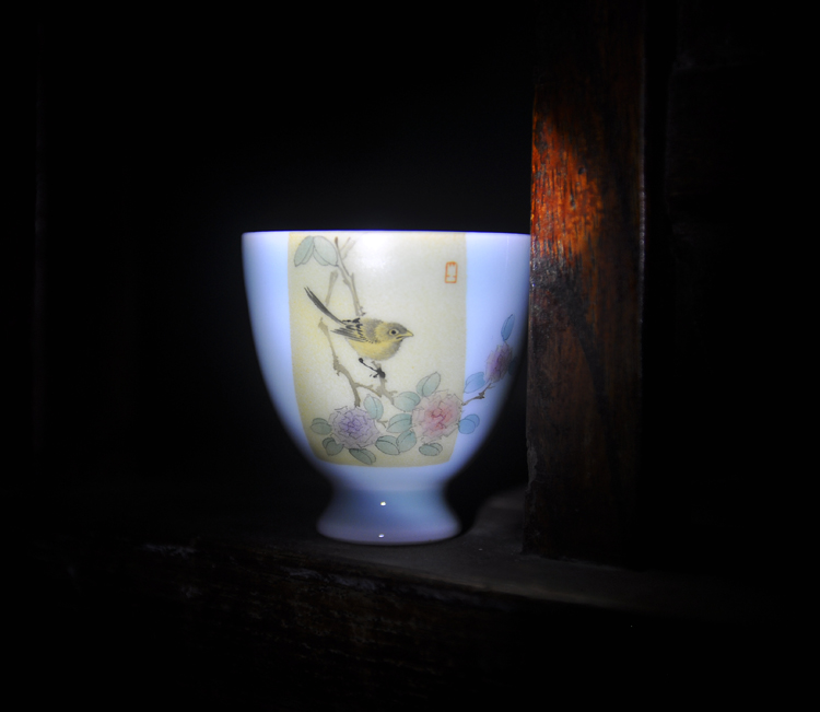 Offered home - cooked rice powder enamel to cup jingdezhen hand - made ceramic tea cups little glass decanters kunfu tea cups