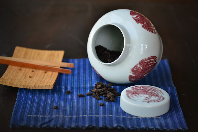 Offered home - cooked manual youligong regiment in grain warehouse large tea caddy fixings jingdezhen hand - made archaize ceramic tea