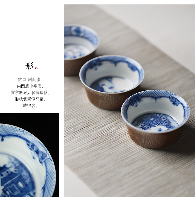 Offered home - cooked at flavour hand - made porcelain cup sample tea cup water chestnuts kung fu tea cups jingdezhen ceramic kung fu tea set by hand