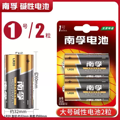 Nanfu Alkaline No 1 large LR20 battery gas stove Special No 1 large gas stove Water heater Gas