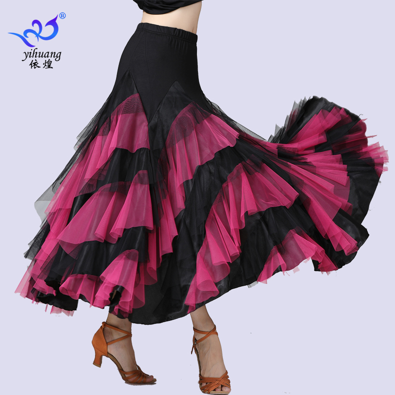 New Modern Dance Skirt National Standard Dance Swing Waltz Social Dance Show Costume