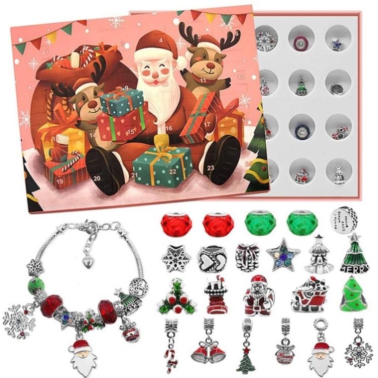 2022 New Year children's diy beaded hand theme earrings countdown to the year of the Tiger blind box hole wool felt countdown