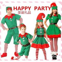 Christmas clothes childrens Christmas performance costumes for boys and girls adult dress show clothes kindergarten Green Elves