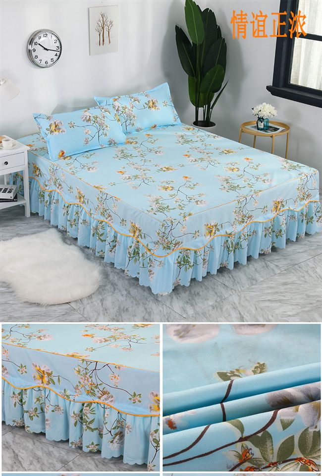 Váy ngủ Simmons Khăn trải giường Hàn Quốc Tấm trải giường Tấm trải giường Giường đơn 笠 1,8 / 1,5 / 1,2 m 	chân váy giường