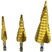 Pagoda drill hole-hole-in-hole punching hole-in-hole tapered aluminium formwork woodworking plastic ladder drill hexagonal handle 6 35