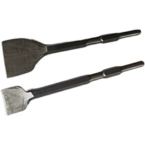 Electric pick flat shovel flat chisel 0810 long hexagonal shank widening 0855 wall notched trunking hydroelectric installation shovel 0845