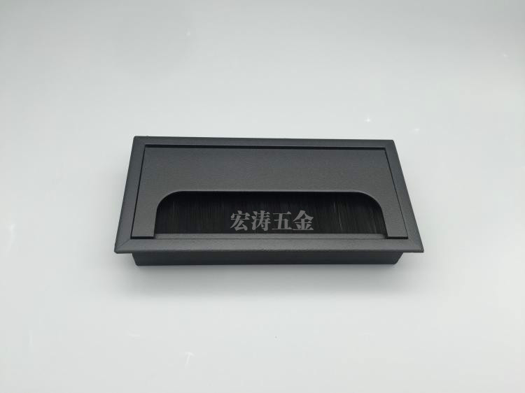 Dây nhôm hộp cọ bụi chống bụi vuông để bàn dây hộp đen dây hộp nắp hộp dây dây lỗ bao gồm 80 * 160 - Bàn bàn gấp gọn