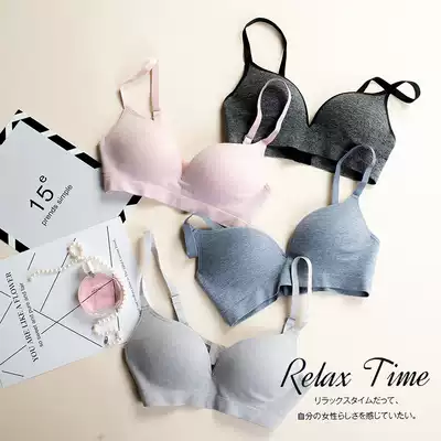 Export to Japan without steel ring comfortable small chest a cup bra bra gathering upper thin and lower thick underwear girl
