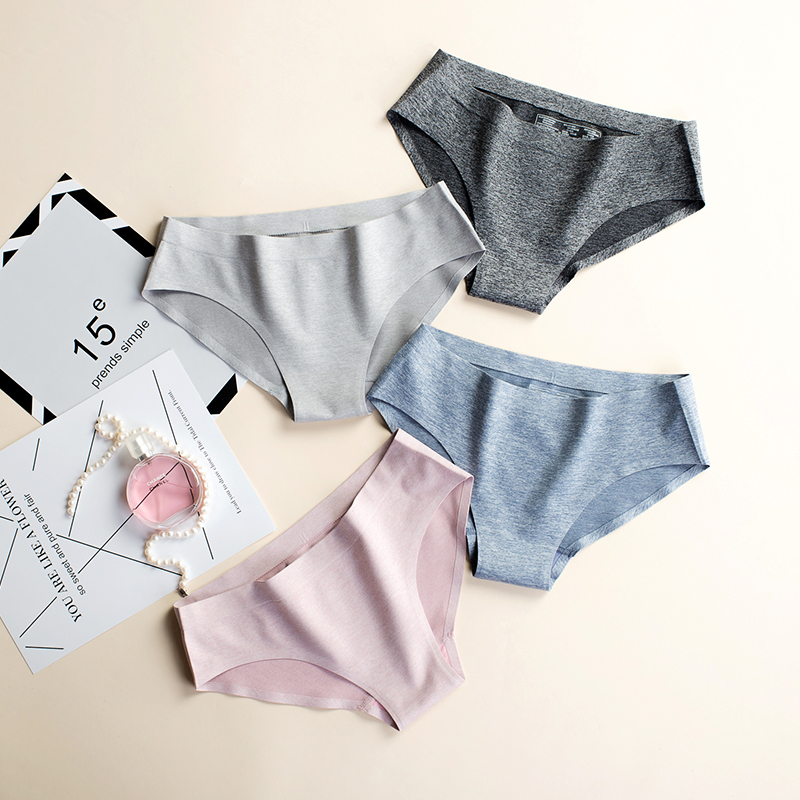 Seamless Underwear Triangle Pants Low Waist One-Piece Comfort Crotch Pure Cotton No-Scratched Pant Lady Lady Breathable