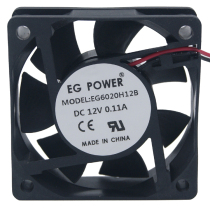 EG POWER 6CM 12v double ball cooling fan industrial fan EG6020H12B 6020