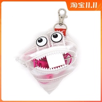 Creative gift ZIPIT transparent coin bag zipper bag data cable headset key lipstick coin storage S