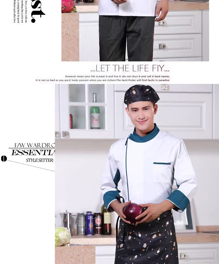 Veste chef cuisinier en coton - Ref 1911167 Image 13