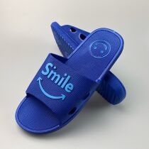 smile letter Smiley slippers blowing flat heel soft deodorant foot slippers high elastic home Room Shoes