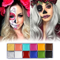 Body painted paint cos Halloween clown drama oil paint childrens stage performance facial makeup waterproof