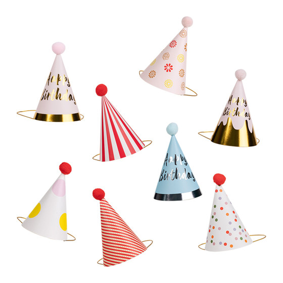 生日帽子装饰儿童拍照氛围成人派对ins聚会男生蜡烛