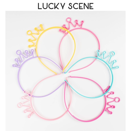 [Abspicious Props] С Днем Рождения HOE HappyBirthDay Headrress Милая пластиковая детская корона