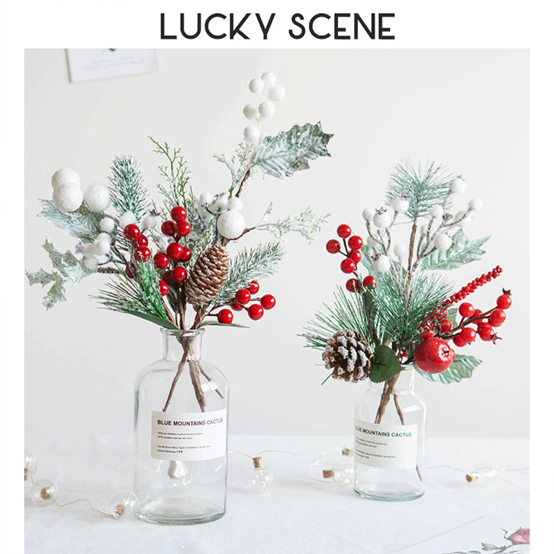 Christmas Red Pine plug desktop decoration of Spring Festival decoration living room parts