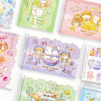 Cute cartoon A5 Release paper This handbill Duct Tape Sticker collection Hand Ledger Tools Divinity bifacial picture discerner