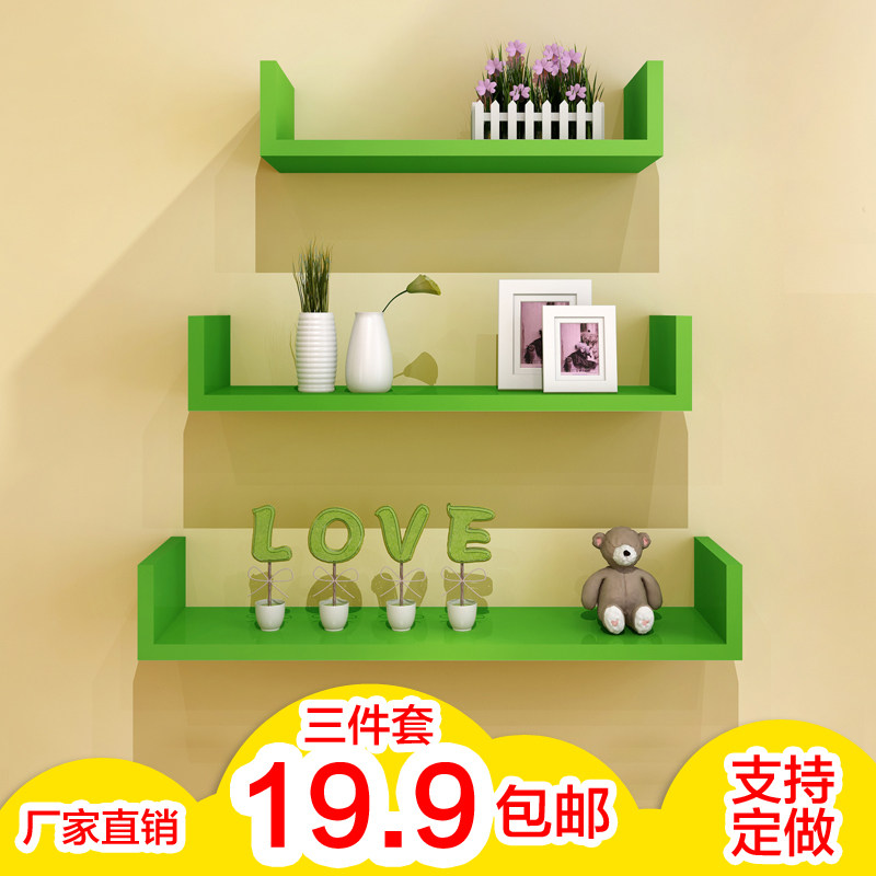 Wall-plated shelf wall wall wall wall wall-wall creative partition bedroom multi-floor bookshelf simple modern decoration