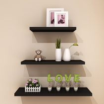 Custom-made solid wood one-word clapboard shelf shelf wardrobe plank plywood partition size wall hanging limit