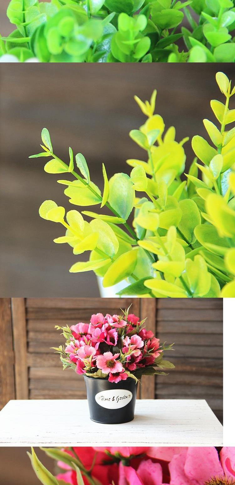 Khuyến mãi mới mô phỏng cây xanh chậu chậu bạch đàn chậu đặt trang trí nhà đặt hoa nhựa giả hoa - Hoa nhân tạo / Cây / Trái cây cây hoa giả trang trí trong nhà